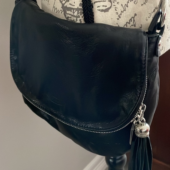 Old Florence Leather Factory black crossbody purse. - Picture 3 of 10